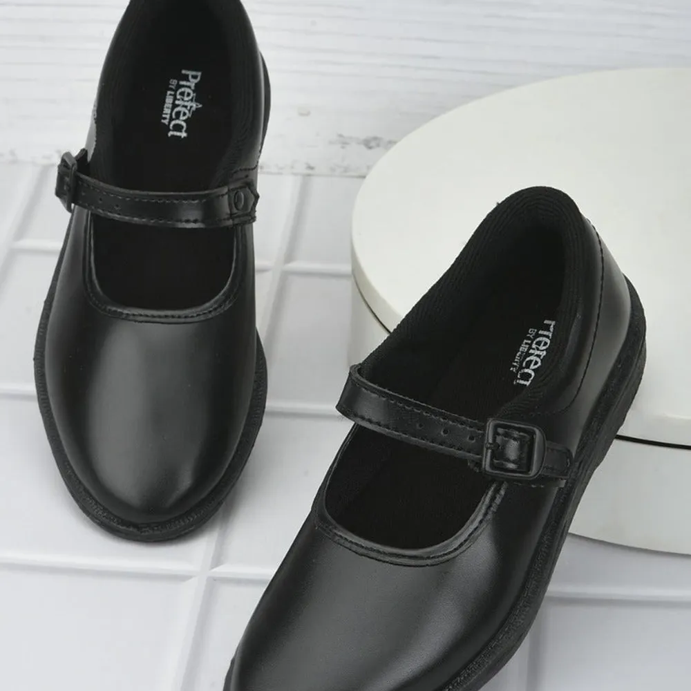 Prefect Black Ballerina Dress School Shoes For Kids S/GIRL (N) By Liberty