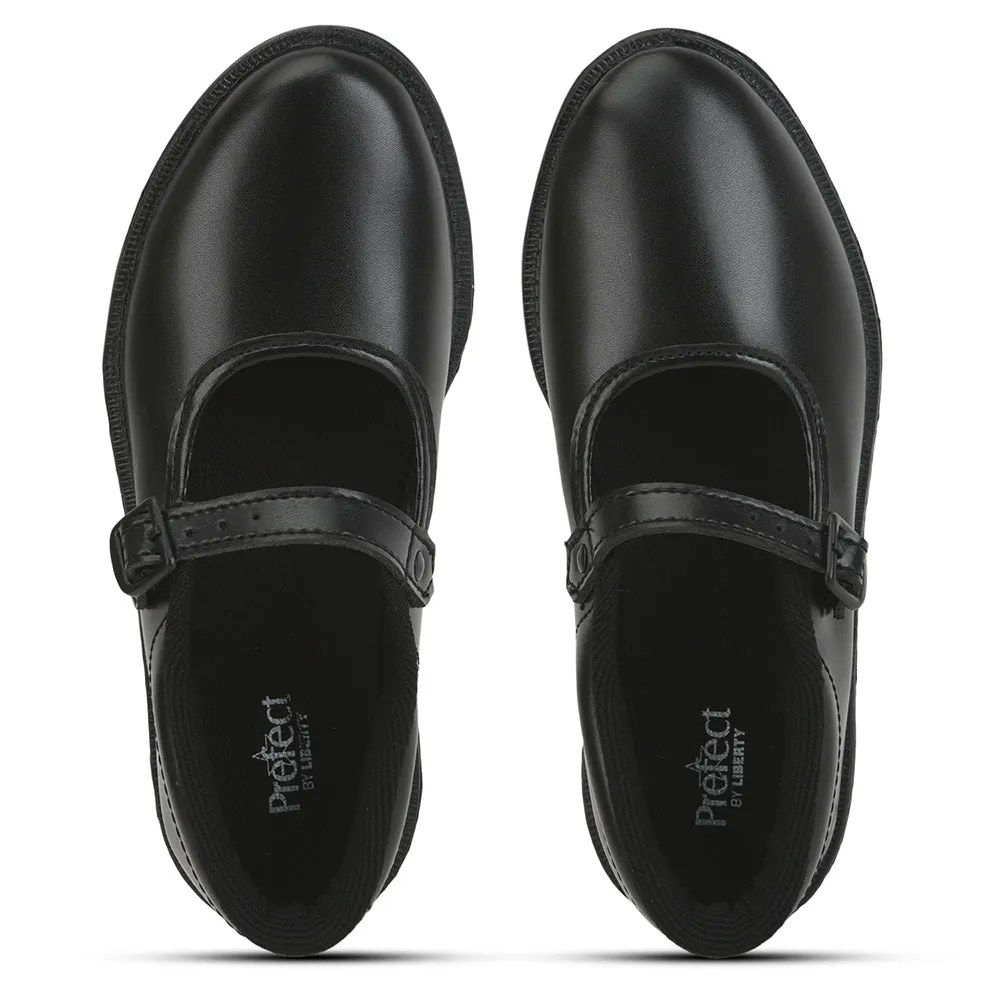 Prefect Black Ballerina Dress School Shoes For Kids S/GIRL (N) By Liberty