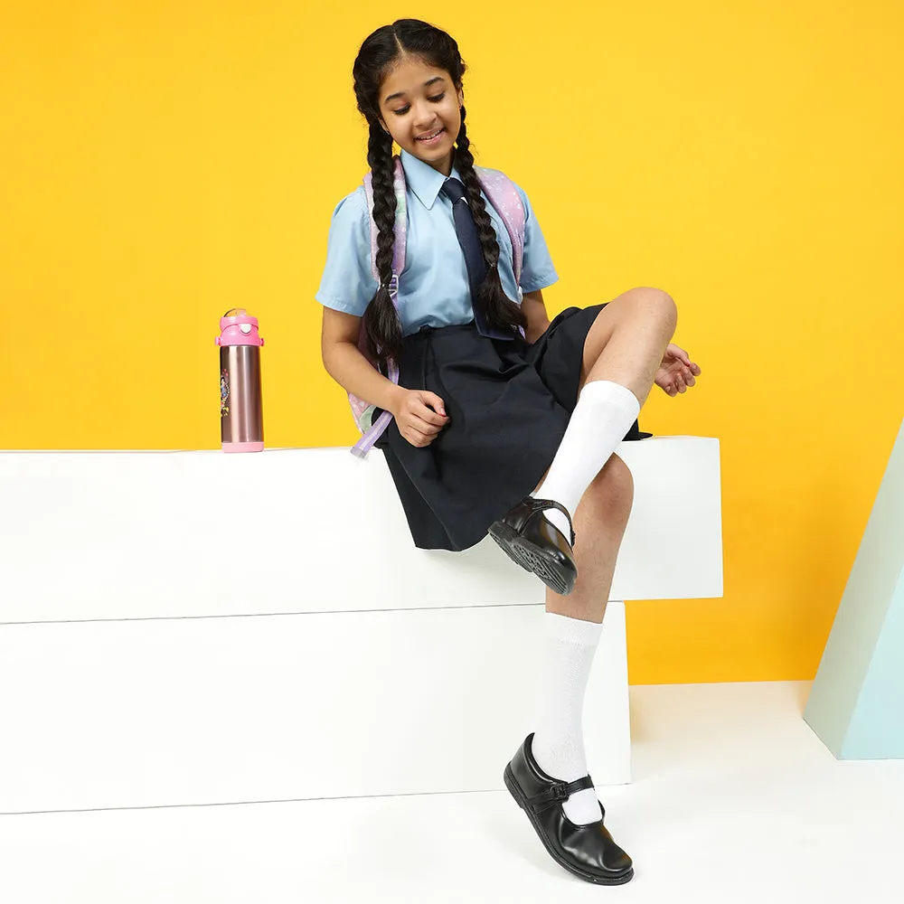 Prefect Black Ballerina Uniform School Shoes For Kids NS/GIRLV By Liberty