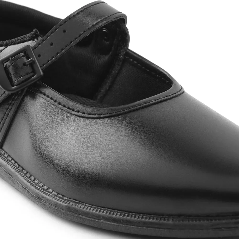 Prefect Black Ballerina Uniform School Shoes For Kids NS/GIRLV By Liberty