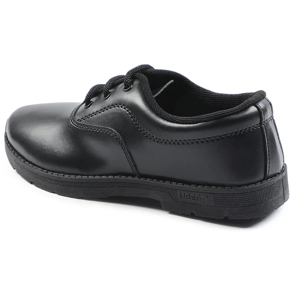 Prefect Black Lacing Uniform School Shoes For Kids S/BOY EXCE By Liberty