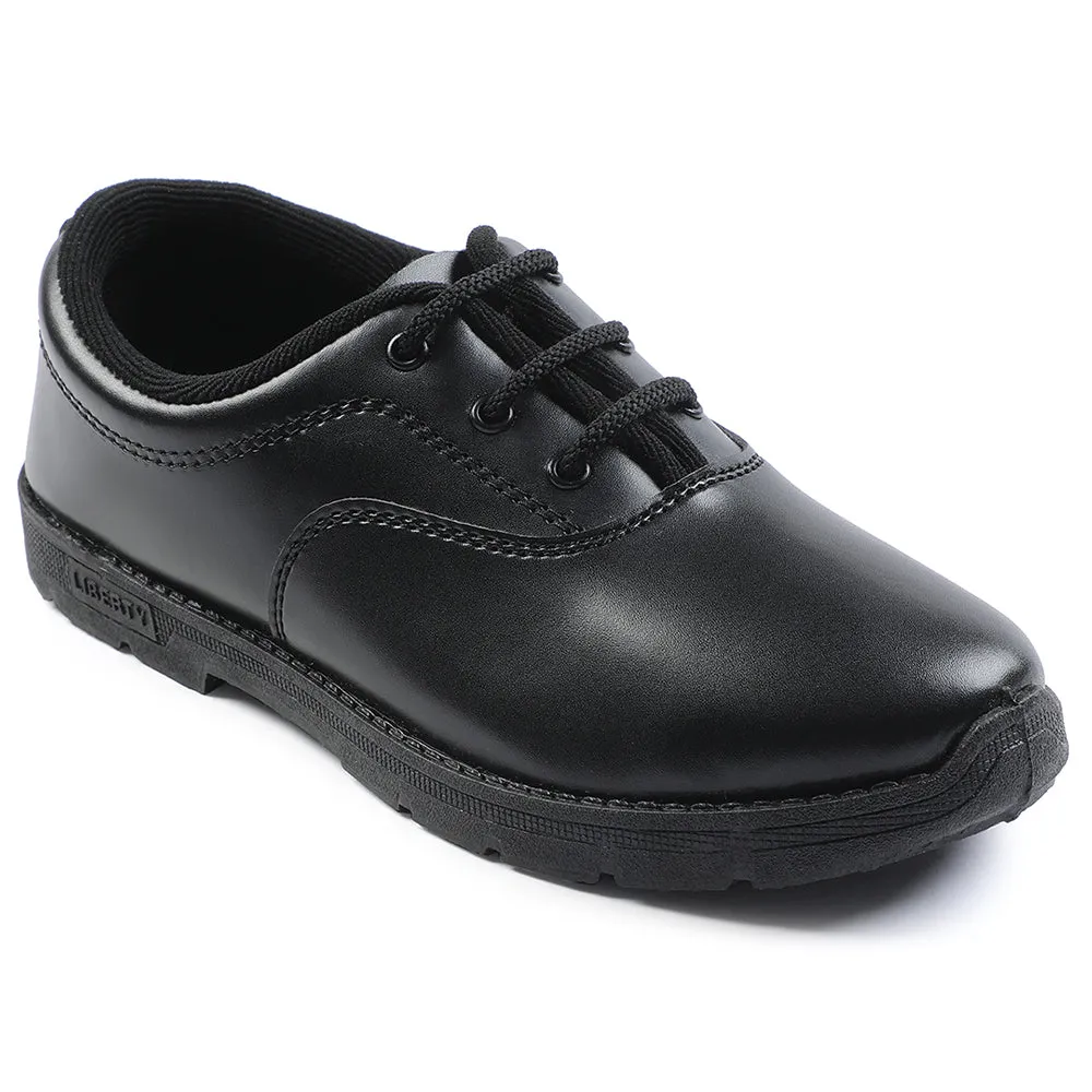 Prefect Black Lacing Uniform School Shoes For Kids S/BOY EXCE By Liberty