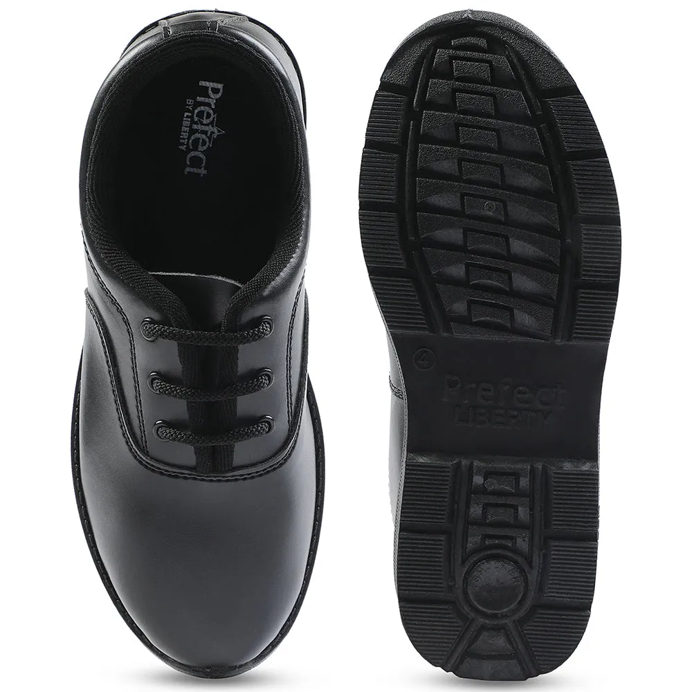 Prefect Black Lacing Uniform School Shoes For Kids S/BOY EXCE By Liberty