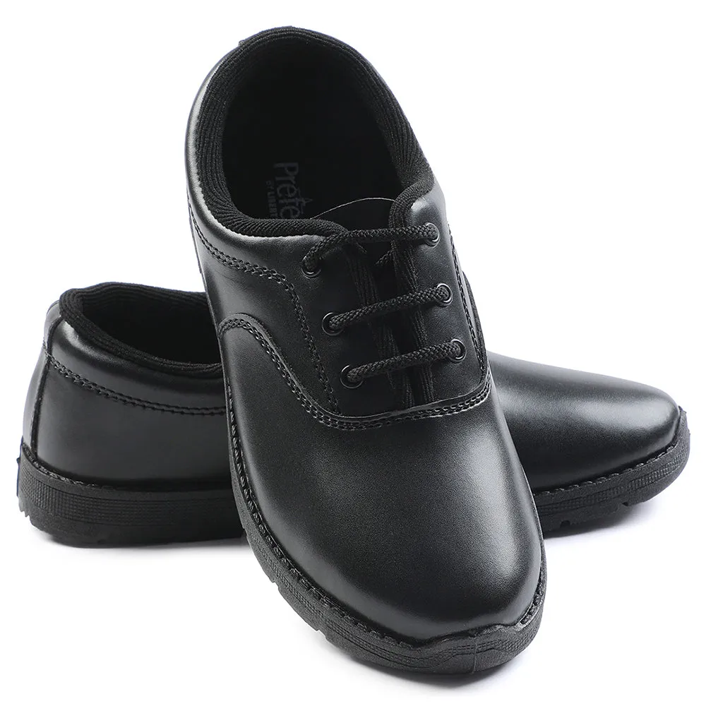 Prefect Black Lacing Uniform School Shoes For Kids S/BOY EXCE By Liberty
