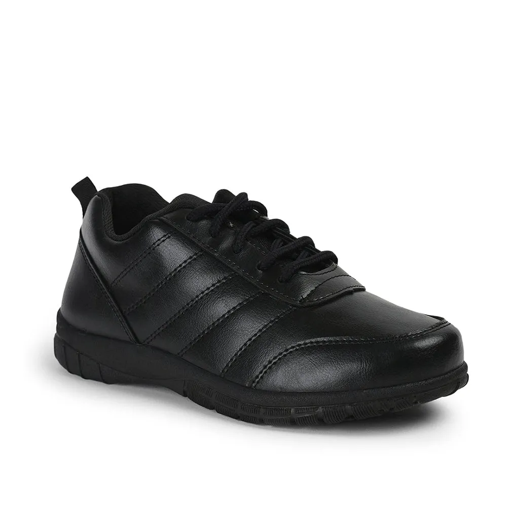 Prefect By Liberty Kids SCHOOL-PTM Black School Lacing Shoes