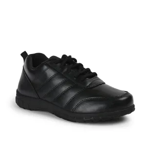 Prefect By Liberty Kids SCHOOL-PTM Black School Lacing Shoes