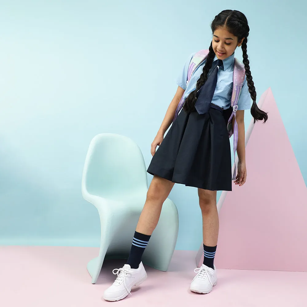 Prefect White Lacing Uniform School Shoes For Kids SCHZONE By Liberty