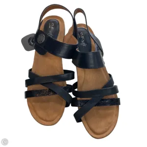 Sandals Flats By Sofft In Black, Size: 11