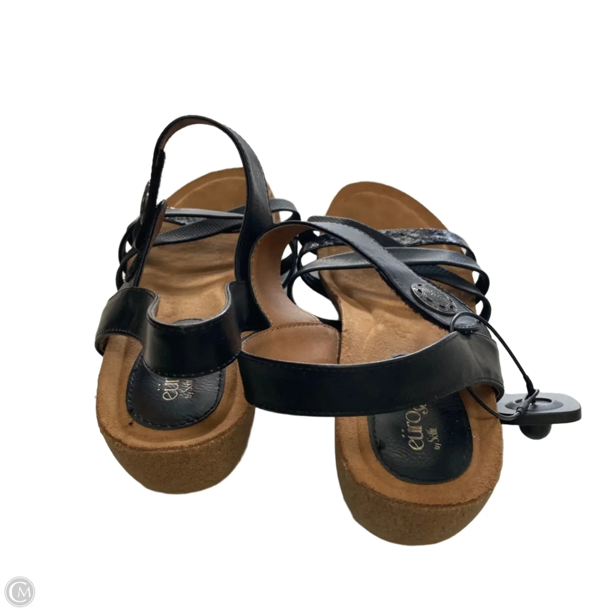 Sandals Flats By Sofft In Black, Size: 11