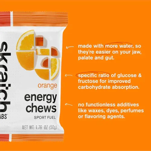 SKRATCH Energy Chews Sports Fuel 50G - Orange