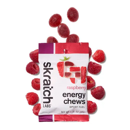 SKRATCH Energy Chews Sports Fuel 50G - Raspberry