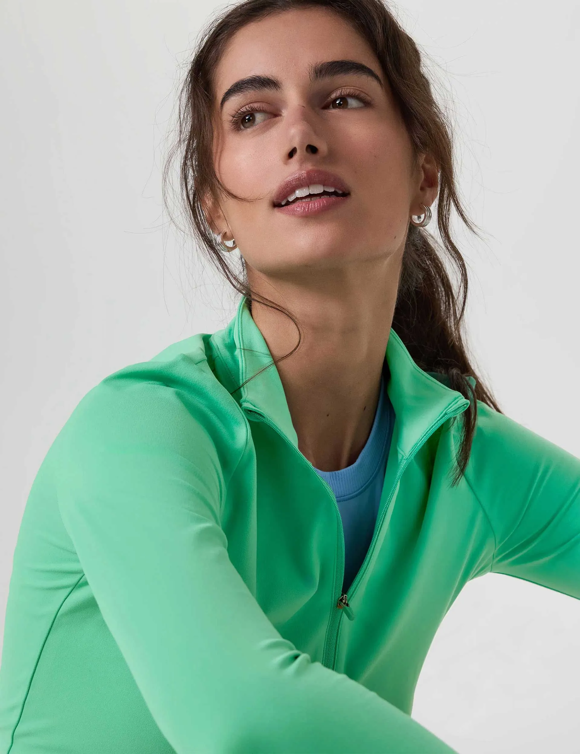 Studio Half Zip - Light Bergamot