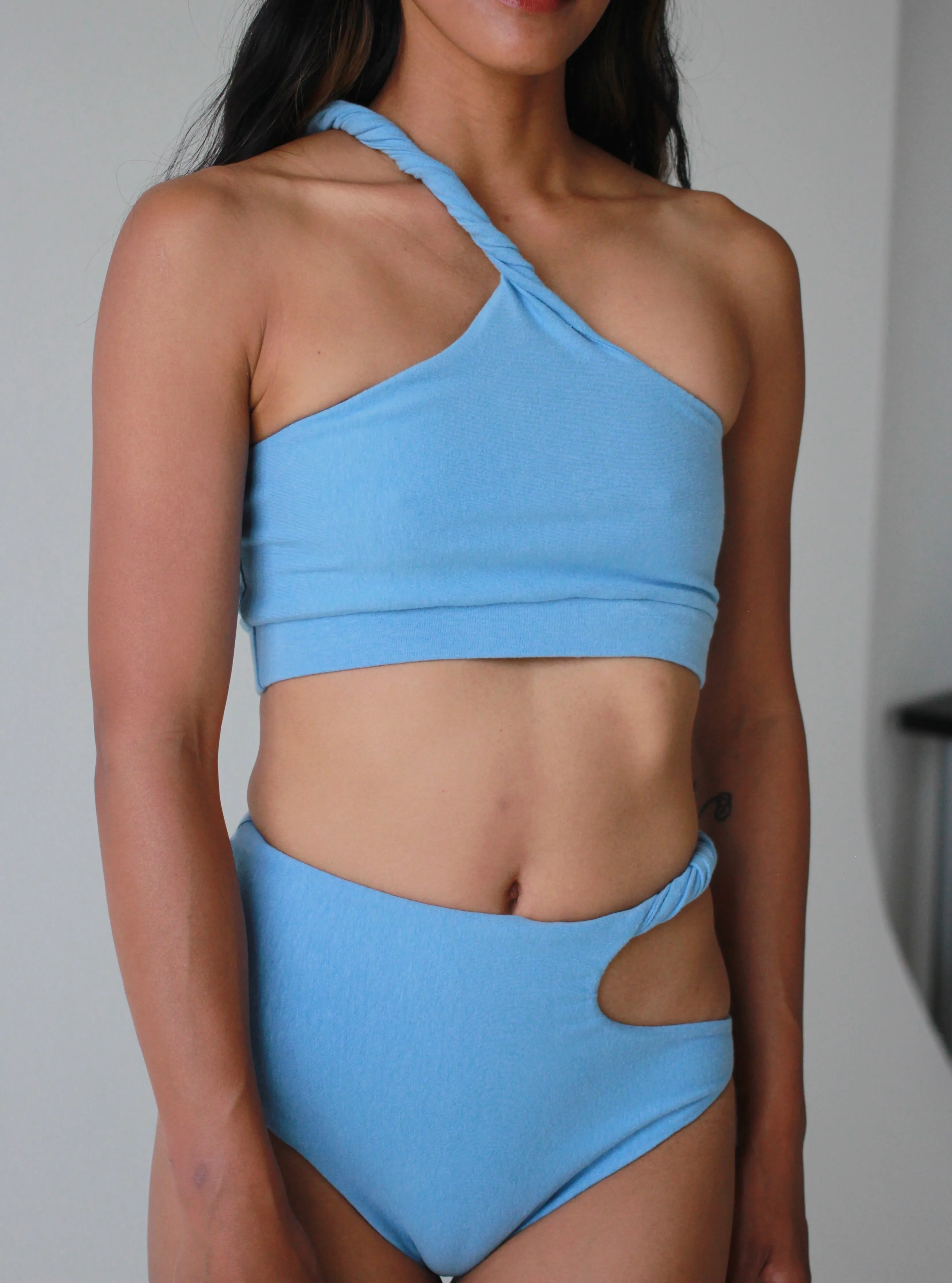 Swirl Bikini Top - Tonic Blue