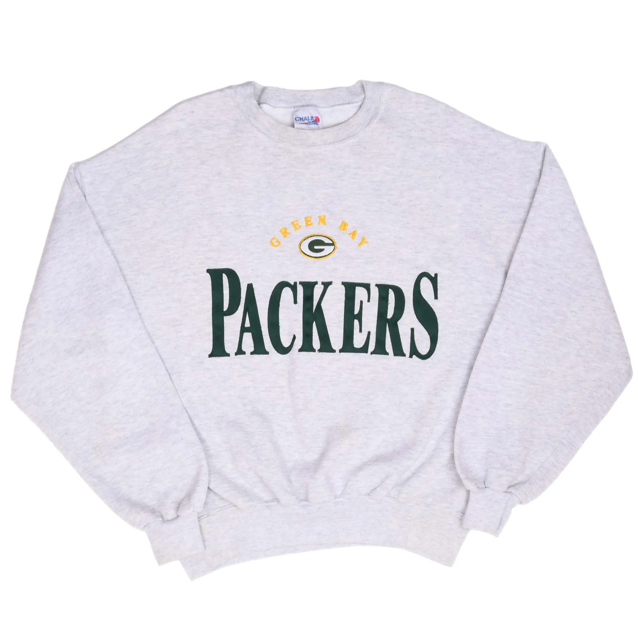 VINTAGE NFL GREEN BAY PACKERS 1990S EMBROIDERED SWEATSHIRT SIZE LARGE