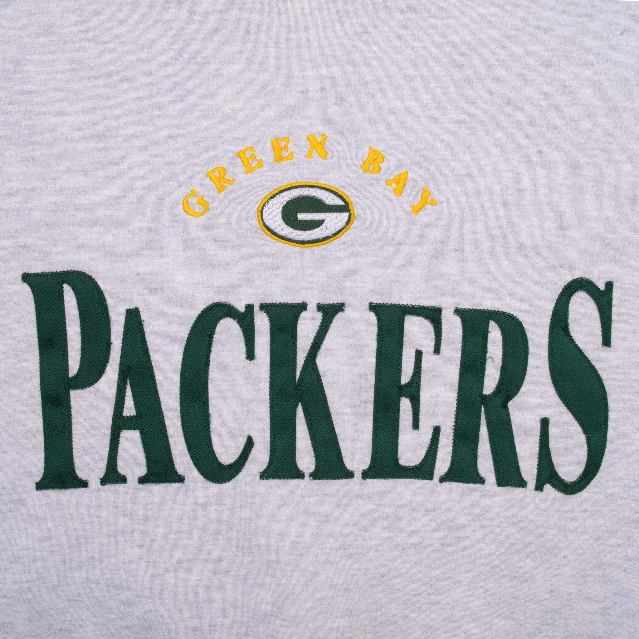 VINTAGE NFL GREEN BAY PACKERS 1990S EMBROIDERED SWEATSHIRT SIZE LARGE