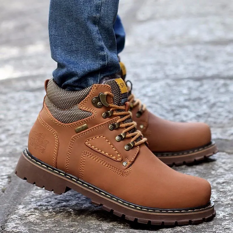 West Louis™ Plush Inside Winter Men Boots Shoes