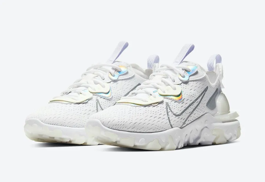 Women Nike React Vision White Iridescent